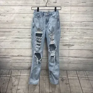 Ultra High Rise Hollister Ripped Jeans For Girls Womens Jeans